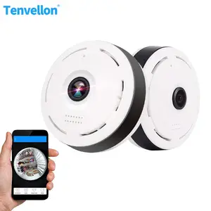 360 degré caméra ampoule wifi panoramique vr smart fisheye caméra 1080p led  lumière nuit vision webcam réseau ip enregistreur caméscope