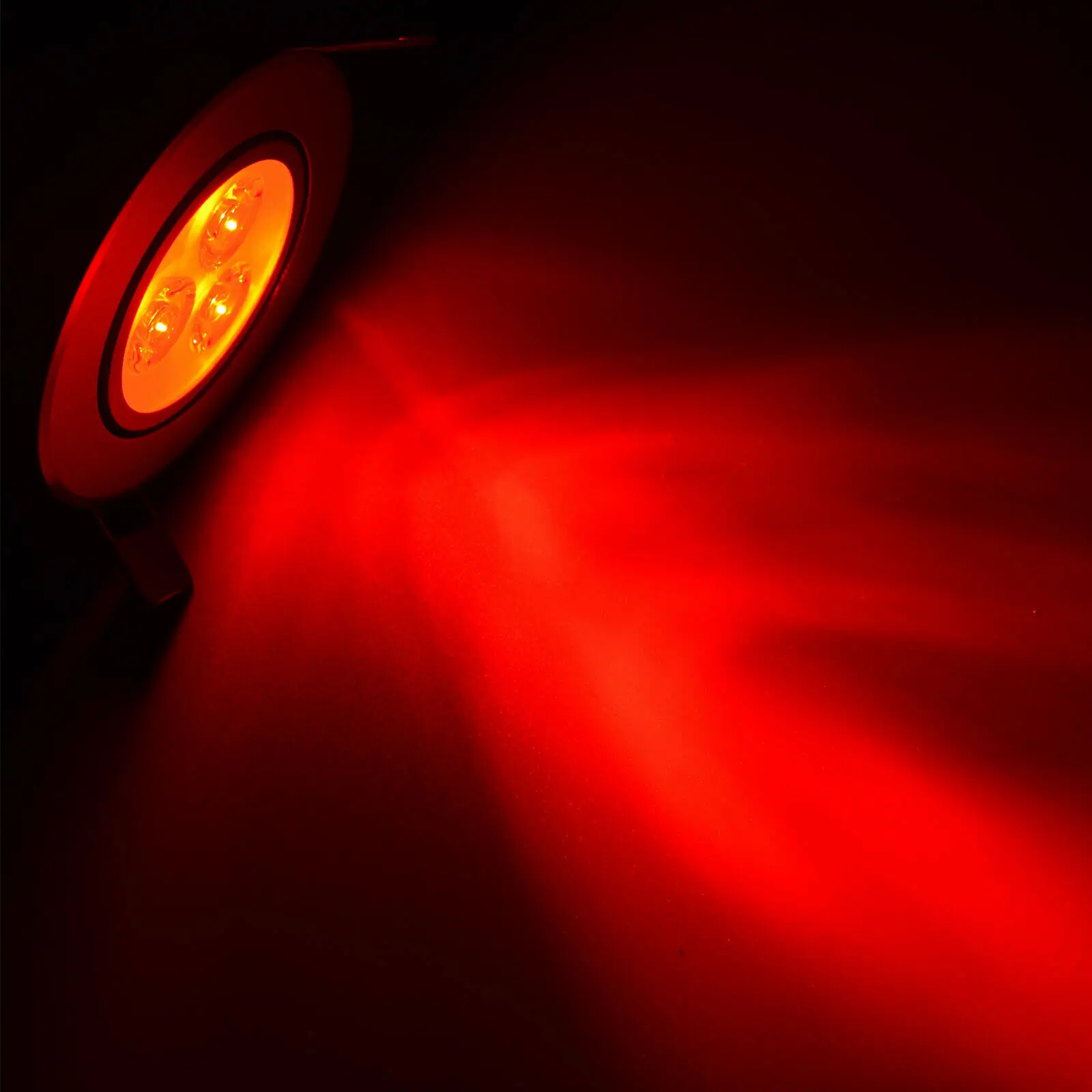 10x затемняемый Встраиваемый светодиодный потолочный светильник 3W прожектор освещение лампы Белый свободный драйвер красочный красный желтый синий зеленый фиолетовый - Испускаемый цвет: Красный