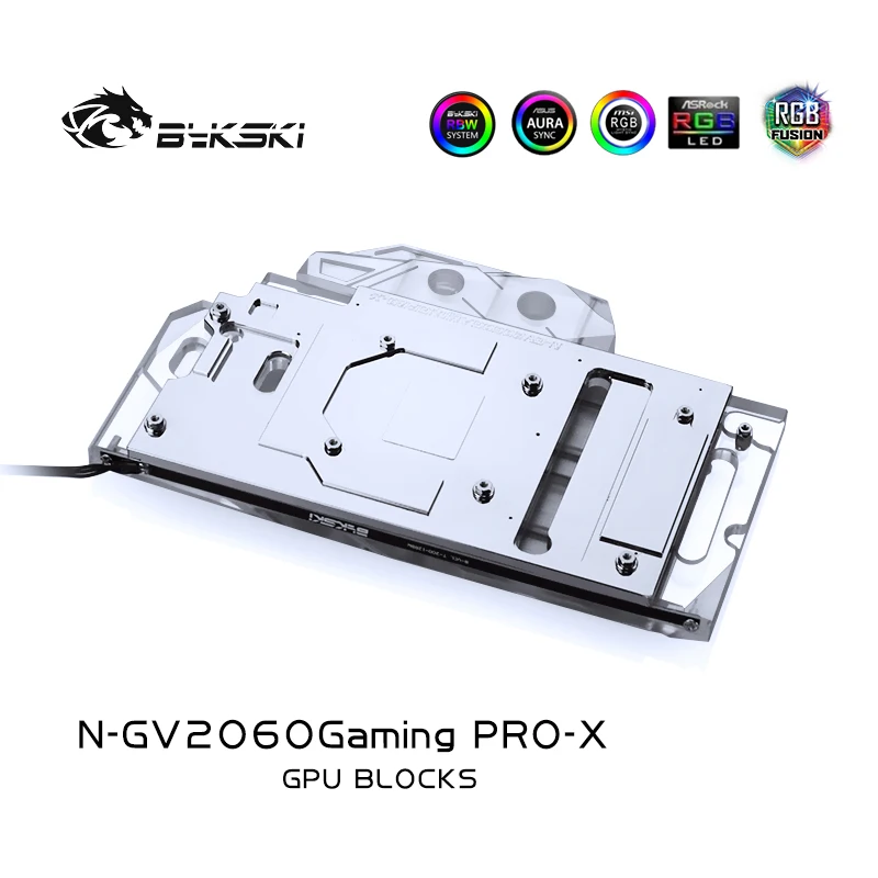 Водяной кулер Bykski GPU для Gigabyte Geforce RTX2060 /1660ti/1660 Gaming OC PRO 6G VGA блок водяного охлаждения