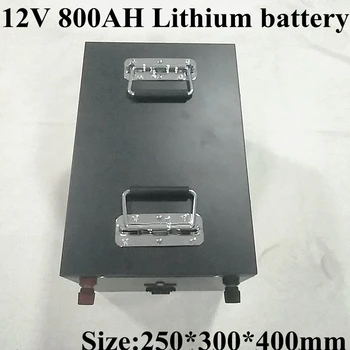 

Powerful 12V 800Ah Lithium Ion Battery Pack Built-in BMS for RV Solar System Steamer Machine Motorhome +12.6v 20A Charger