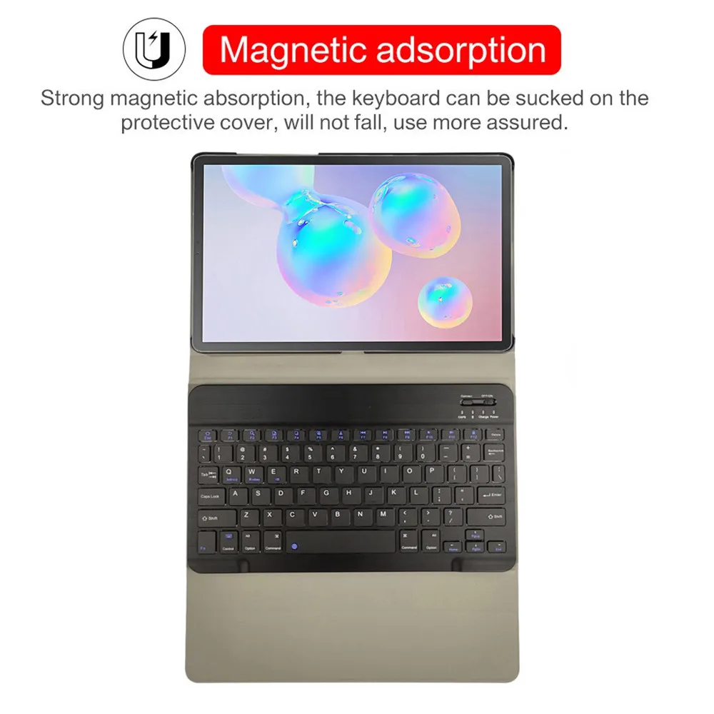 Для Samsung Galaxy Tab S6 10,5 SM-T860/T865 Bluetooth клавиатура чехол противоударный планшетный защитный чехол Аксессуары
