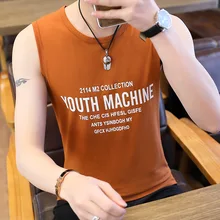 Без рукавов Мужская футболка записная книжка С ПЕРЕПЛЕТОМ с подходит для спорта на открытом воздухе летняя безрукавка пляжные жилет плюс-Размер затрудняетесь в выборе правильного размера одежды для мужчин, Фитнес спортивные футболки