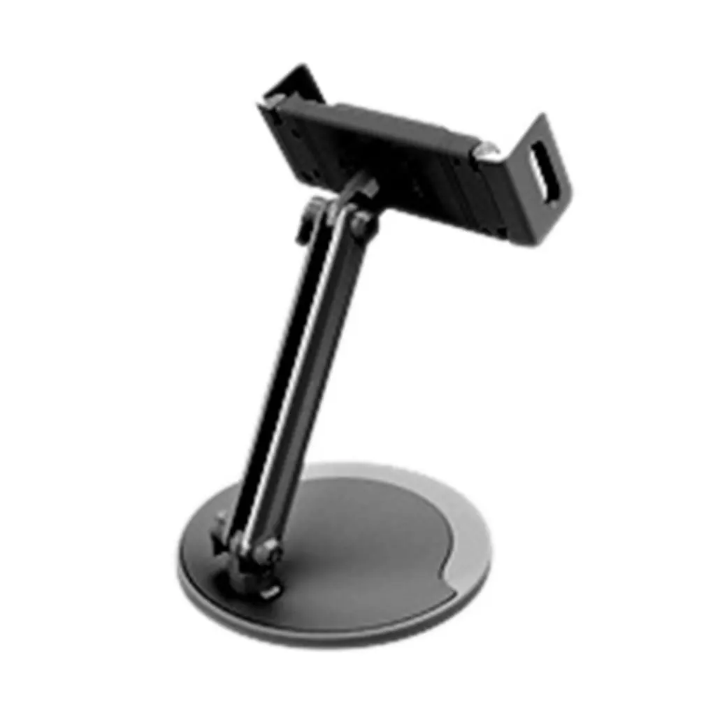 

Universal Tablet Cellphone Holder Stand Adjustable 360 Rotation Metal Base Desk Broadcast Stand for Live Stream Gaming