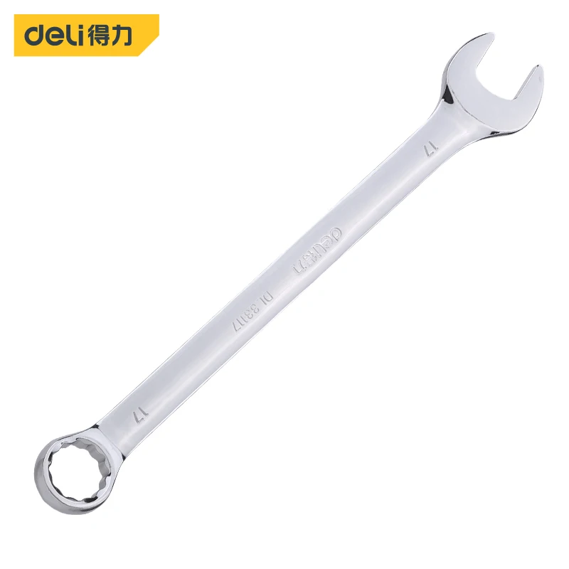 

Deli Ratchet Combination Metric Mirror Wrench 17mm Fine Tooth Gear Ring Torque Socket Nut Hand Tools Alicates High Repair Tools