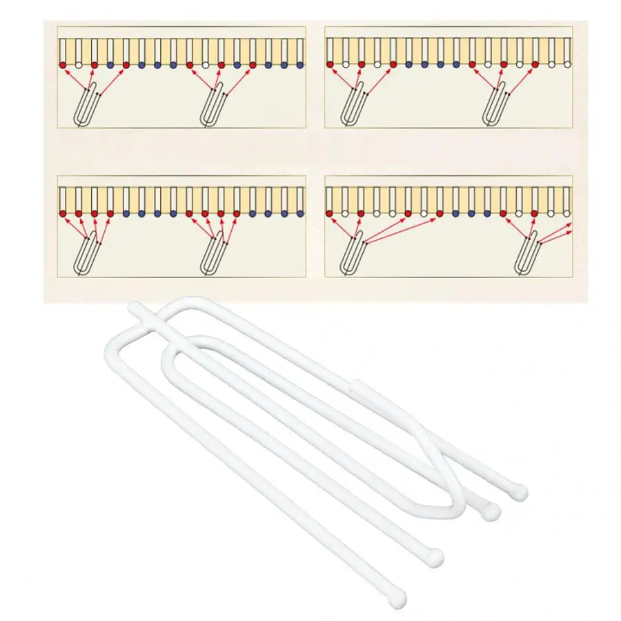 150pcs / box Window Curtain 4-Prong Hooks Curtain Single Hooks Ring Curtain Accessory