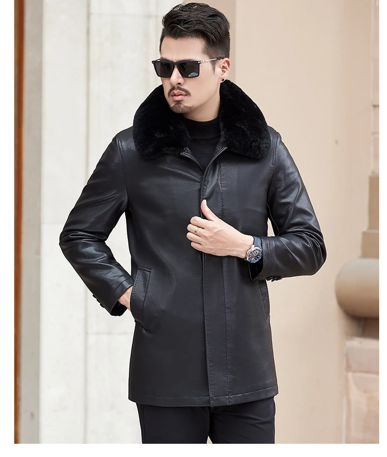 8XL 6XL 5XL брендовая мужская весенняя куртка из натуральной кожи модные жакеты из овечьей кожи черные длинные стильные jaquetas em couro masculina