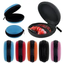 

Hot Sales Mini Portable Round Earphone Cable USB Data Cord Storage Bag Zipper Pouch Case