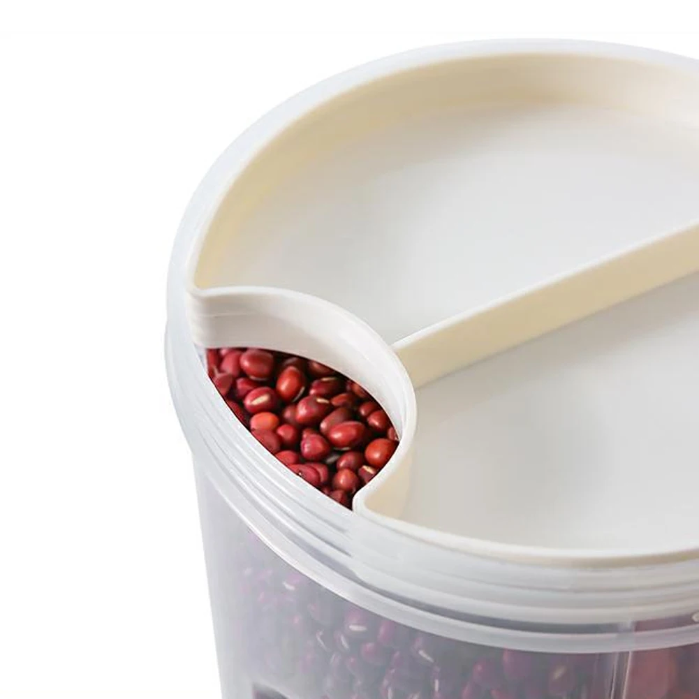 2.5 L Food Sealed Container With Closed Rotating Lid 4 Compartments