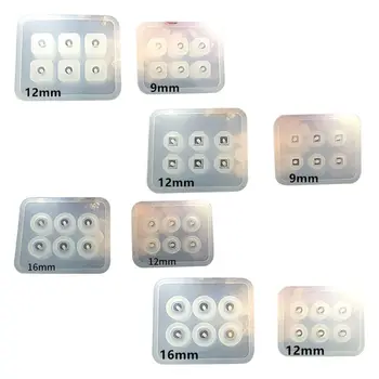 

DIY Handmade Jewelry Crystal Epoxy Beads Silicone Mold Square Rhombus Oval Bracelet Necklace Pendant Mould