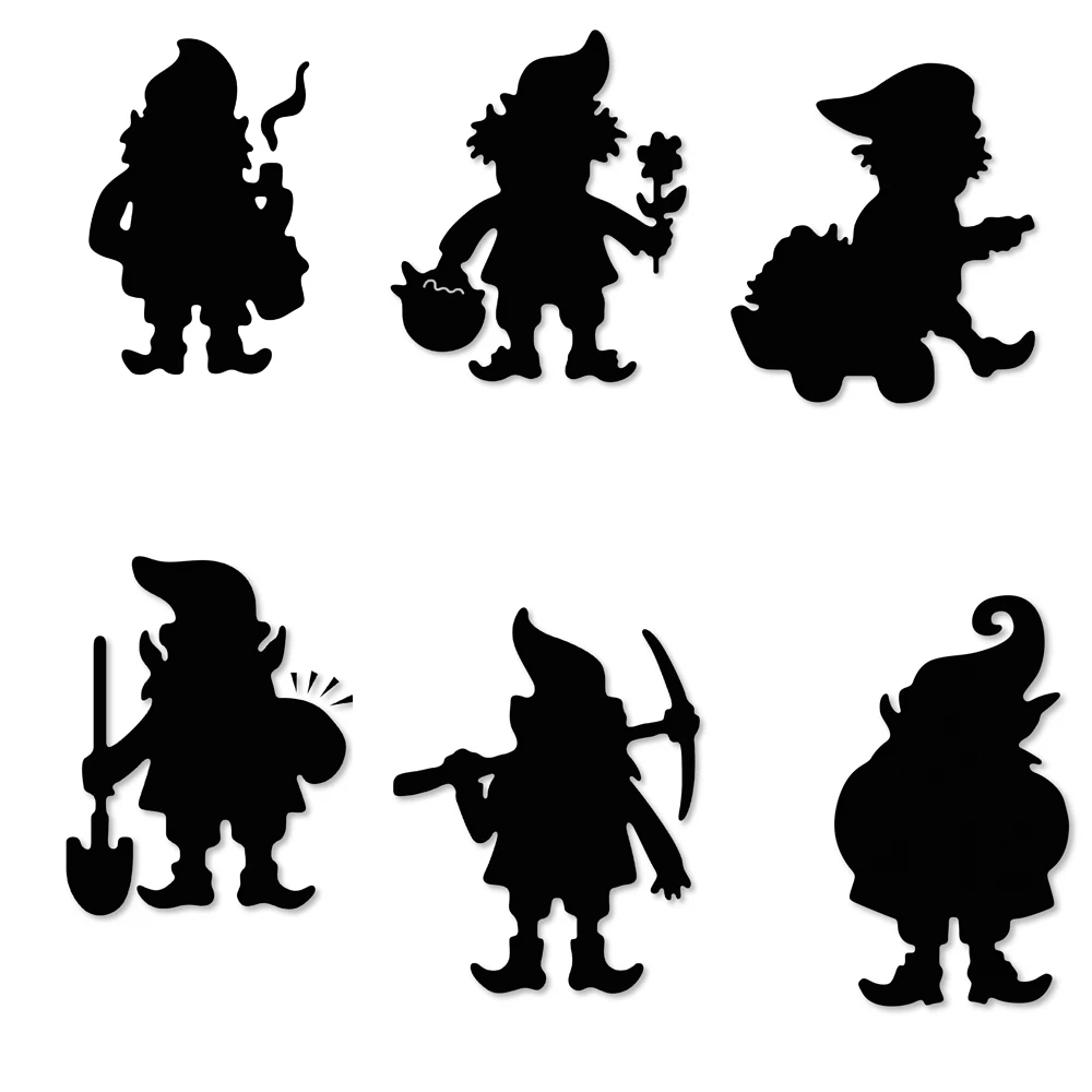 Adv-one Dwarf Wearing a Hat Metal Cutting Dies Scrapbooking Photo Album Embossing Paper Decorative Crafts Die Cut 2019 new | Дом и сад