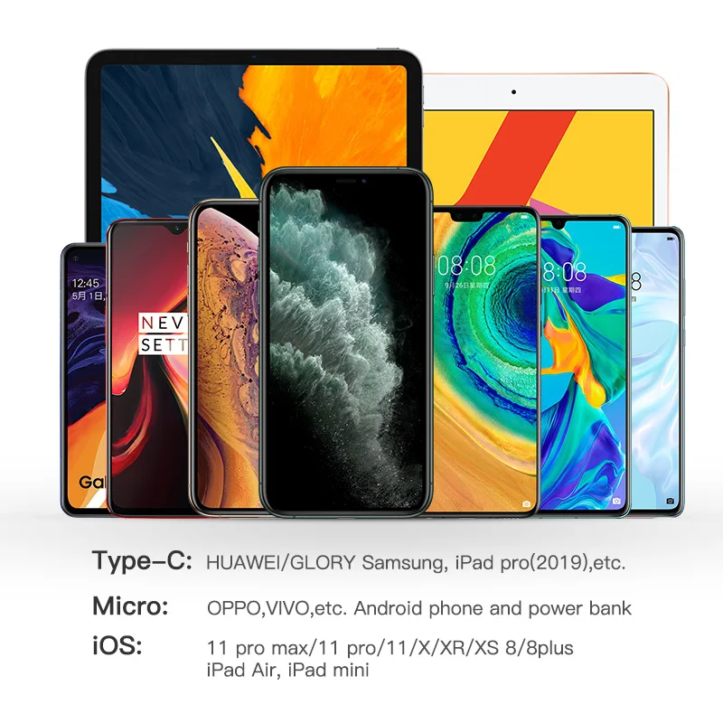 KUULAA Magnetic Micro USB Type C Cable For iPhone Xiaomi Android Mobile Phone Fast Charging USB Cable Magnet Charger Wire Cord