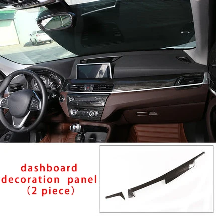 

For BMW new X2 F39 carbon fiber dashboard decoration panel molding trim 2pcs