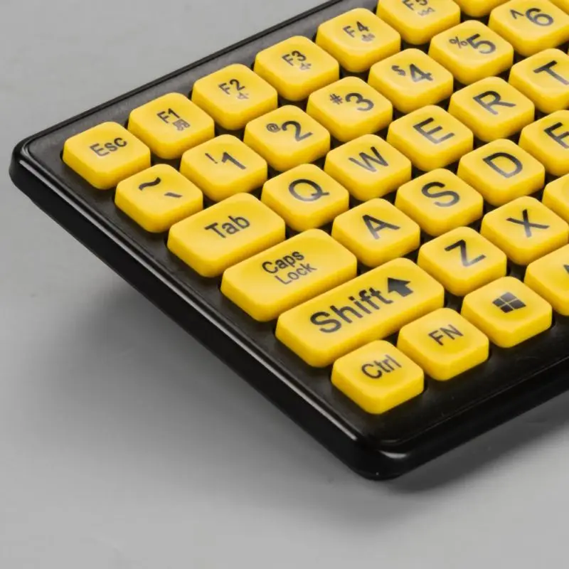 104-Keys компьютерная клавиатура 1,35 м кабель Эргономичный дизайн Проводная клавиатура USB интерфейс Plug And Play чистые клавиши