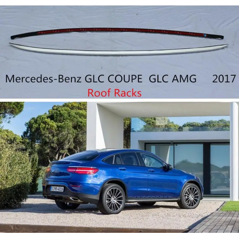 Для автомобильных багажников на крышу, багажная стойка для Mercedes-Benz GLC COUPE GLC200-GLC300 GLC AMG, высококачественные алюминиевые автомобильные аксессуары
