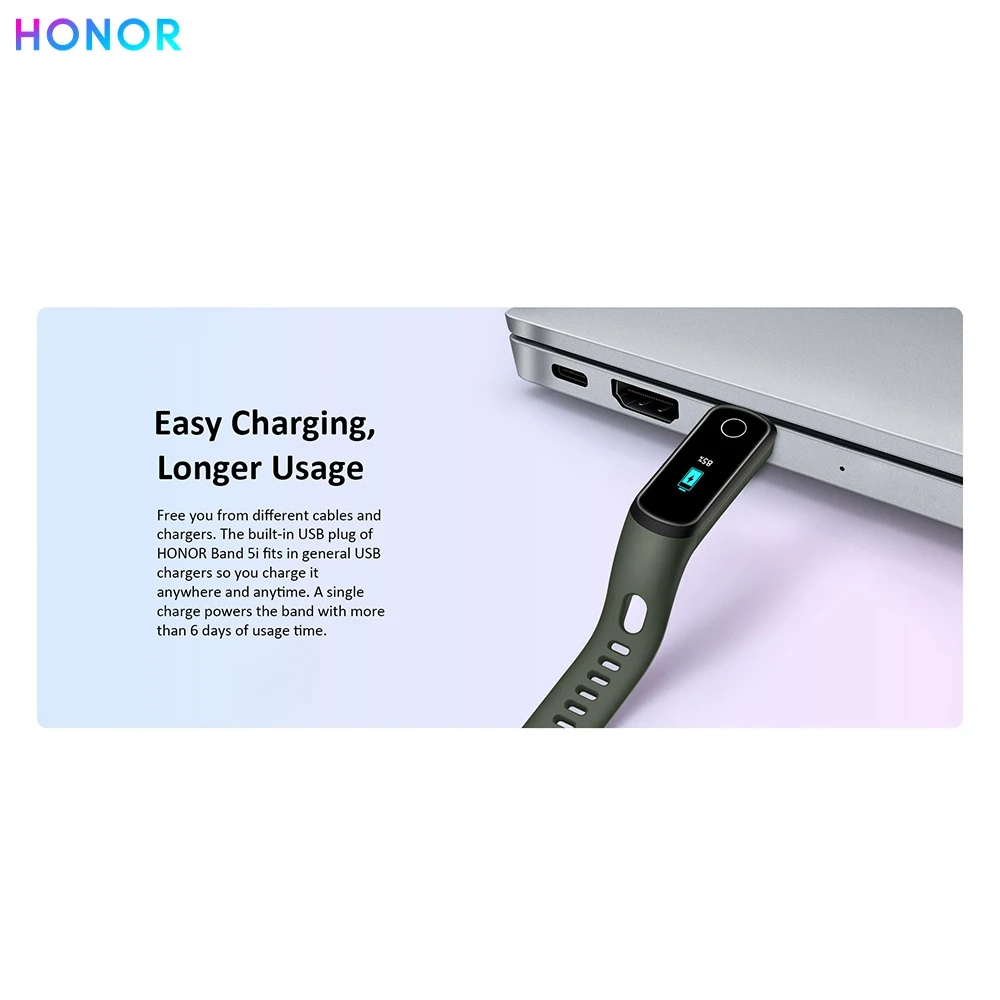 HONOR Band 5i водонепроницаемый BT4.2 умный Браслет Смарт-Браслет фитнес-трекер монитор сердечного ритма во время сна умные часы для Android/iOS