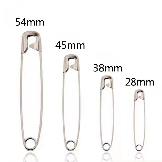 30Pcs 50mm Stainless Steel Safety Pins DIY Sewing Tools Accessory Needles  Large Safety Pin Small Brooch