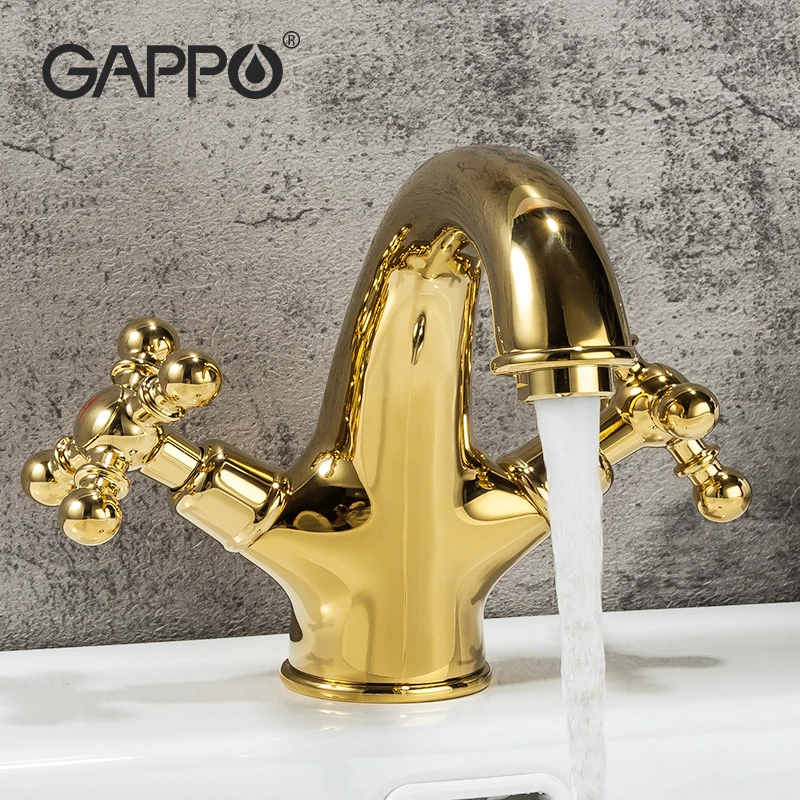 GAPPO Gold Basin Faucet bathroom basin mixer water tap waterfall faucet Hot &amp Cold Water torneira |