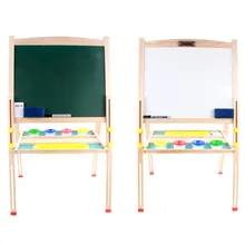 Деревянная детская доска для рисования Магнитная черная/белая доска для детского сада подъемная детская живопись граффити доска мольберта