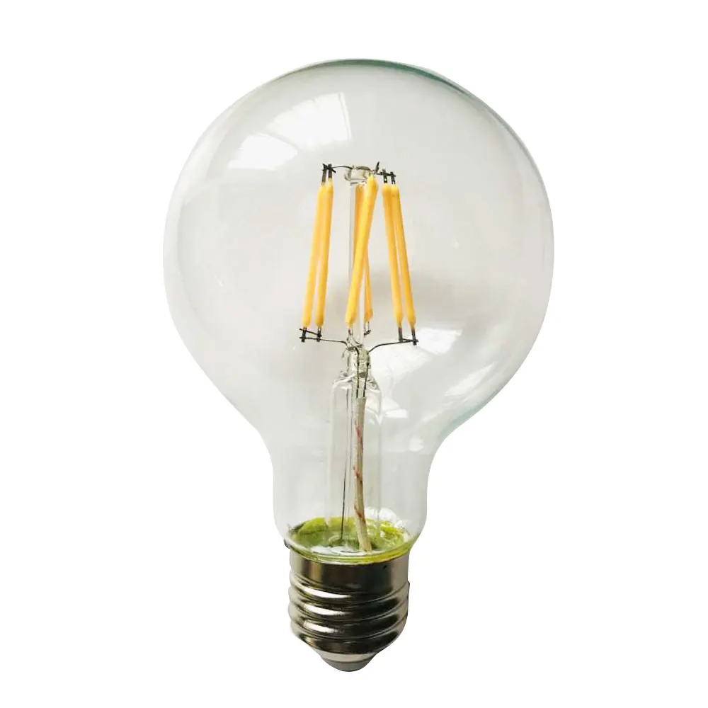 Mabor E27 G80 8W LED Bulb Retro Filament COB Candle Light Lamp White/Warmwhite