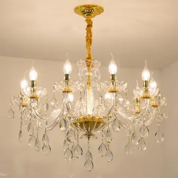 

Transparent Clear Ceiling Lamp Hanging Chandelier High Quality Gifts Wedding Lighting Accessory NEW 2017 Decoration Home
