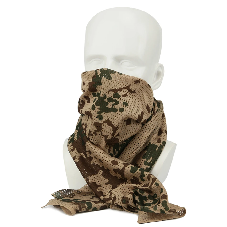 160*145 см мужской тактический шарф военная камуфляжная сетка Sniper Face шарфы для шаль для взрослого Scarve wrap армейские аксессуары