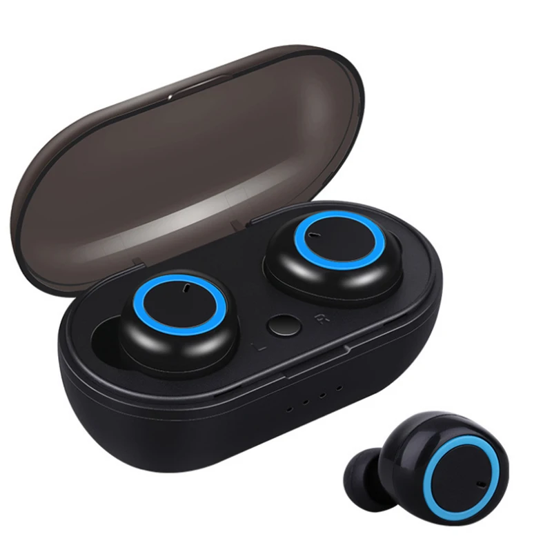 3D стерео звук Bluetooth V5.0 наушники-вкладыши TWS с наушники Портативный Беспроводной сенсорный вкладыши с зарядом Чехол спортивные бас гарнитура Авто Мощность ВКЛ/ВЫКЛ