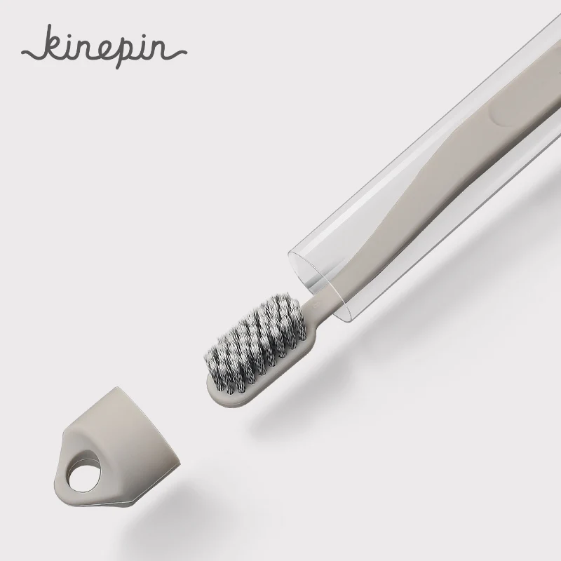 KINEPIN нетоксичный удобный уход за полостью рта взрослая зубная щетка спиральная мягкая коническая Щетина зубная щетка портативная зубная щетка для путешествий