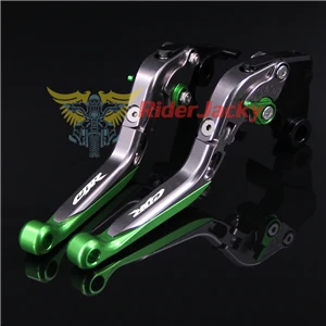 Логотип CBR Golden+ Titanium Для Honda CBR 900RR CBR900RR 1993-1999 1997 1998 Складные выдвижные рычаги тормозной муфты мотоцикла с ЧПУ - Цвет: Green Titanium