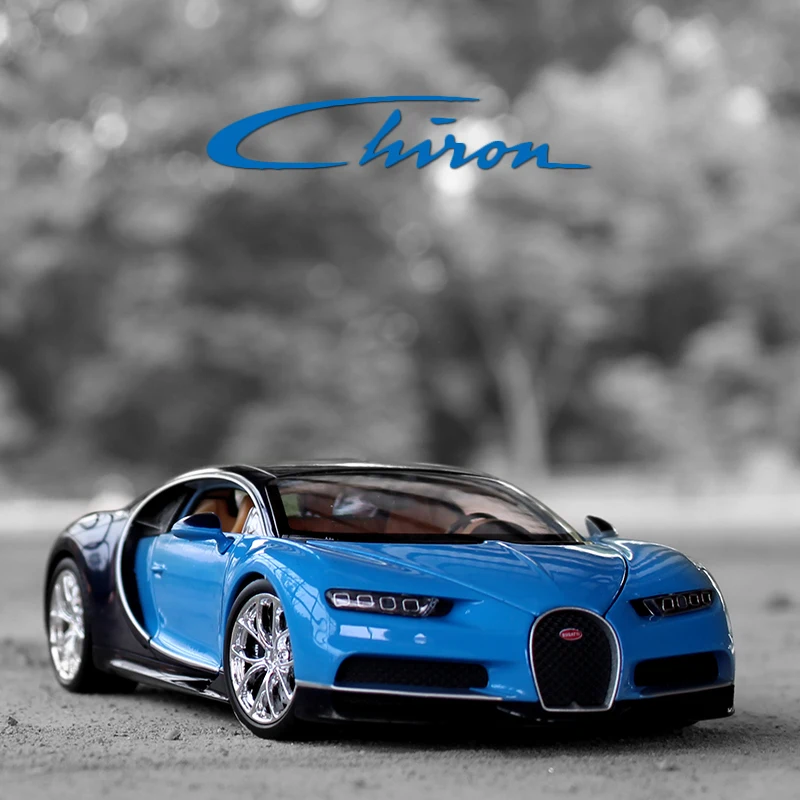 

Welly 1/24 Scale Bugatti Chiron Racing Super Sports Car Diecast Display Plastic Alloy Model Child Children Kids Boys Toy