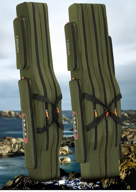 Sacchetti Pesca Mare Carpa Manta Nuovo Set Di 3 Sacchetti Per Canne Da Pesca In Tessuto – 2 Pezzi A Manica, Lunghezza 12 Piedi – Perfetti Per Carpa E Mare Borse Per Canne Carpa - Foto 12