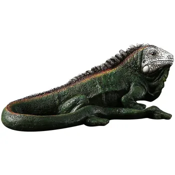 

Creative Lizard Crawling On A Dry Trunk Vintage Statue Home Decor Crafts Room Decor Objects Wild Animals Resin Figurines M5285