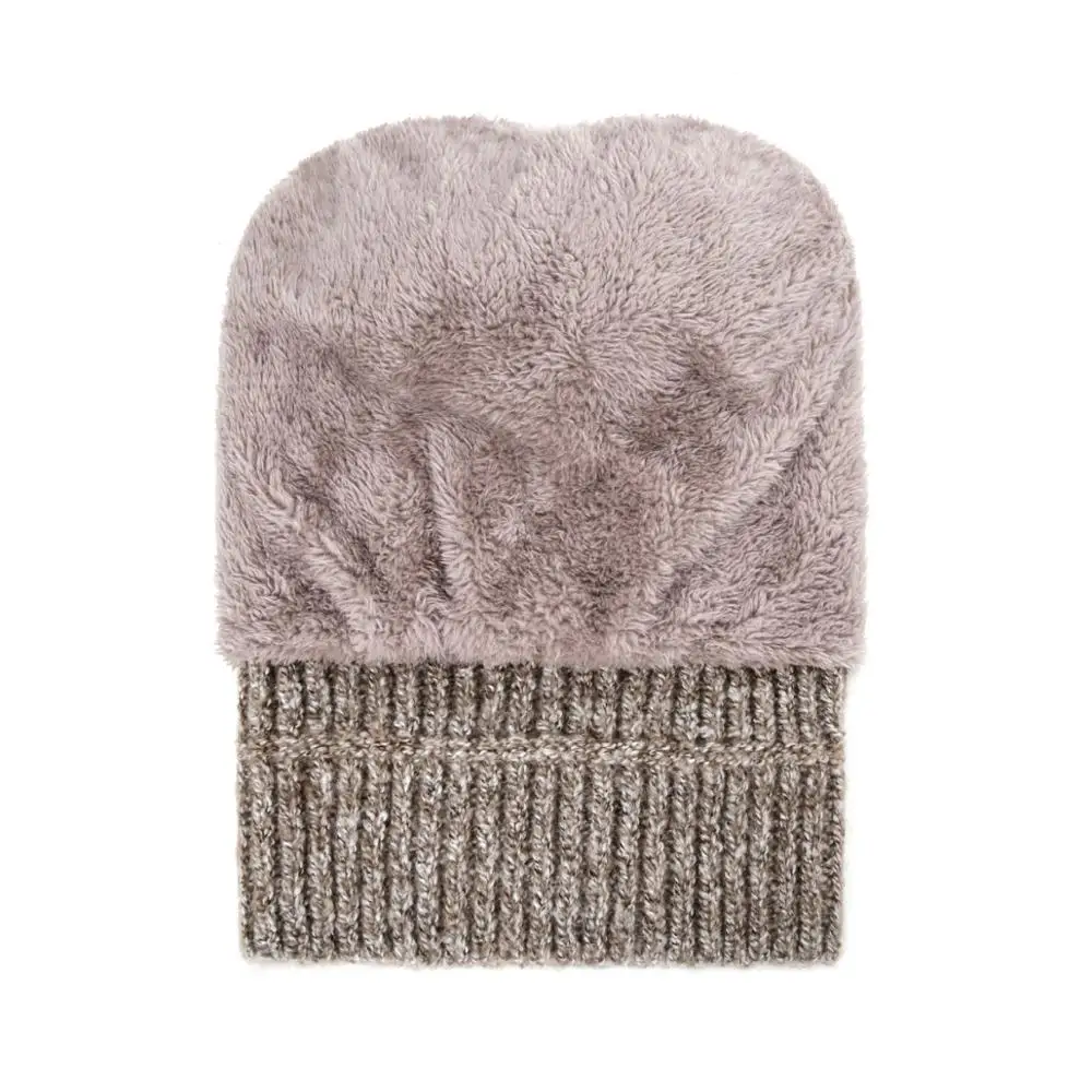New Women's Hat For Women Winter Warm Knit Solid Color Wool Cap Warm Women's Skullies Beanies Hat Knitted Hats Casual Cap