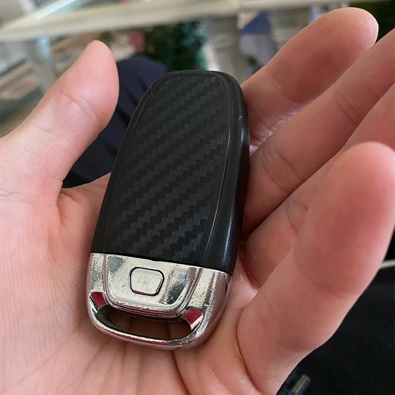 Carbon Fiber Car Key Protection Sticker for Audi A4 A6 RS4 A5 A7 A8 S5 RS5 Q5 S6 Smart Refurbishment Accessories | Автомобили и