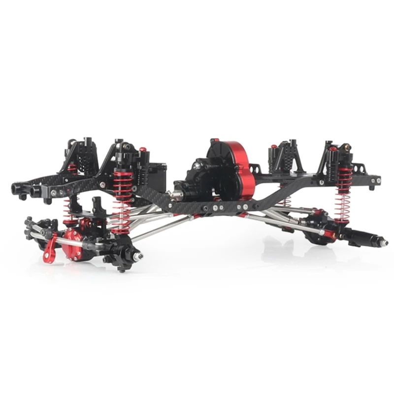 Cnc алюминиевый и карбоновый корпус рамы для Rc автомобиля 1/10 Scx10 Scx10 Ii 90046 90047 шасси 313 мм Колесная база автомобиля гусеничная часть автомобиля