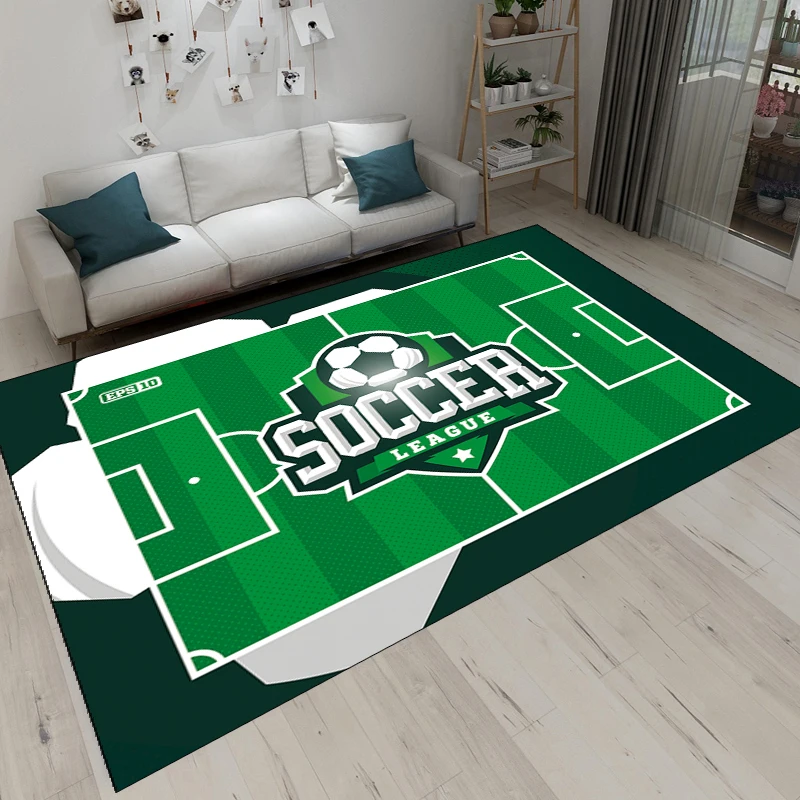 Football Soccer Fan Floor Rug Mats Crest Bed Team Gift Bedroom Carpet Official 
