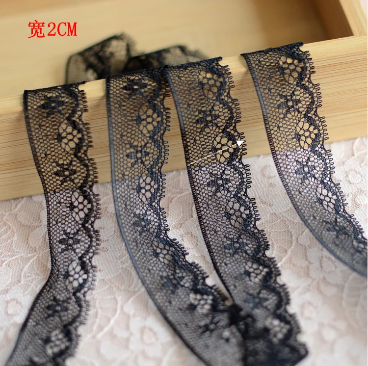 Lace Ribbon Tape 10 Meters 2cm For Sewing Decoration lace ribbon lace sewing accessories lace sewing supplies lace accessories lace garment accessories lace decoration clothing craft accessories