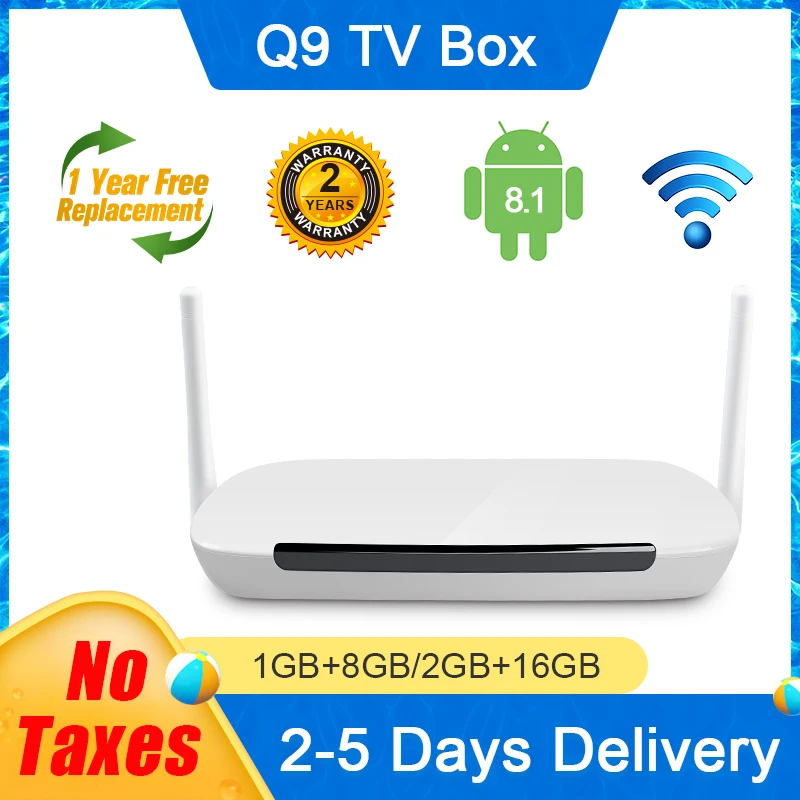 Leadcool Q9 ТВ приставка Android 1080 RK3229 четырехъядерный FULL HD 2 4 P 4k медиаплеер со