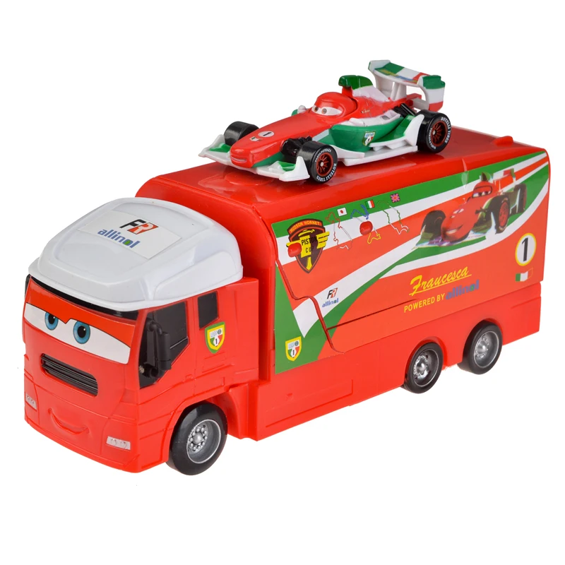 Автомобили disney "тачки 3 грузовик самосвал МЭК, пусковое устройство Пластик игрушечный автомобиль 1: 55 развивающие игрушки модель автомобиля для мальчиков, подарок ко дню рождения