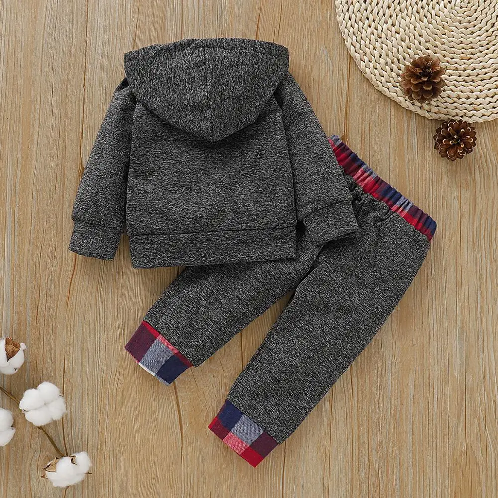 Baby Clothes Sets Spring Casual Toddler Boys Clothing Suits Autumn Winter Hooded T-Shirt Pants Kids Sport Suits Children Costume
