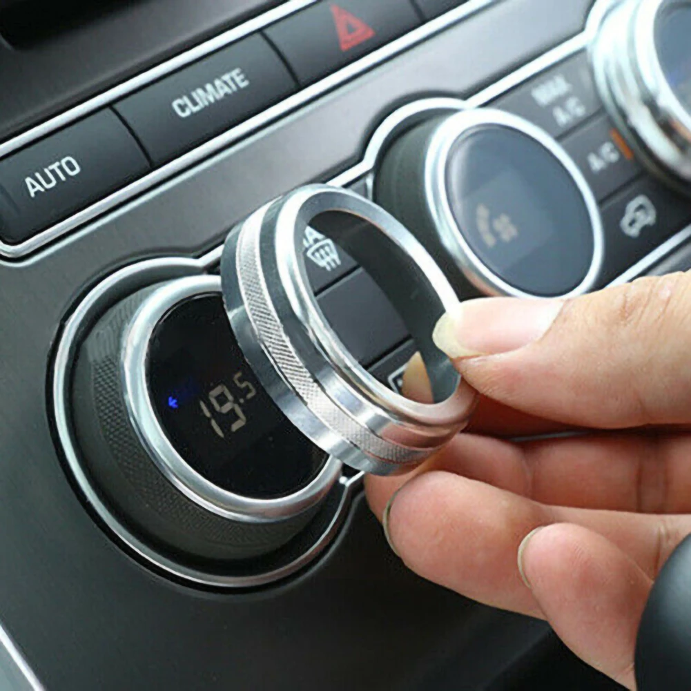 Внутренняя консоль автомобиля кондиционер переключатель управления тепла ручка алюминиевый сплав Накладка для Land Rover Range Rover L405