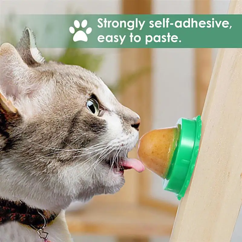 2pcs Pet Catnip Lollipop Vitamin Ball toy Yummy Candy Safe Healthy Sweet Snack for Cat Kittens (Random Flavor) | Дом и сад