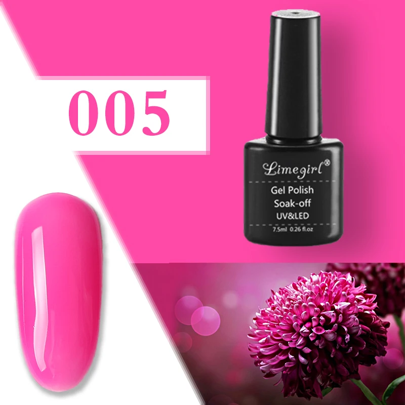 005 Limegirl 80 цветов неоновый Гель-лак для ногтей УФ Гель-лак замачиваемый белый/черный/зеленый Гель-лак Блеск Гель-лак для ногтей - Цвет: 005