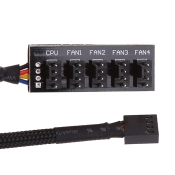 

PC Cooling Fan Hub 1 to 4/5 4-pins Molex TX4 PWM CPU Cooler / Case / Chasis Cooling Fan Power Cable Hub Splitter Adapter