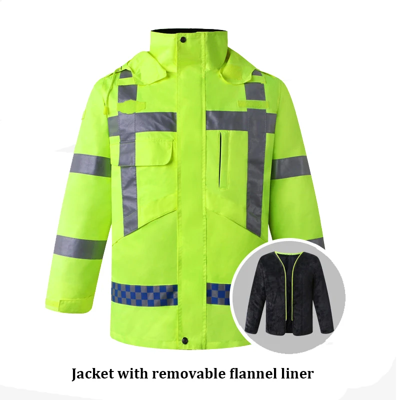 work jacket with removable liner