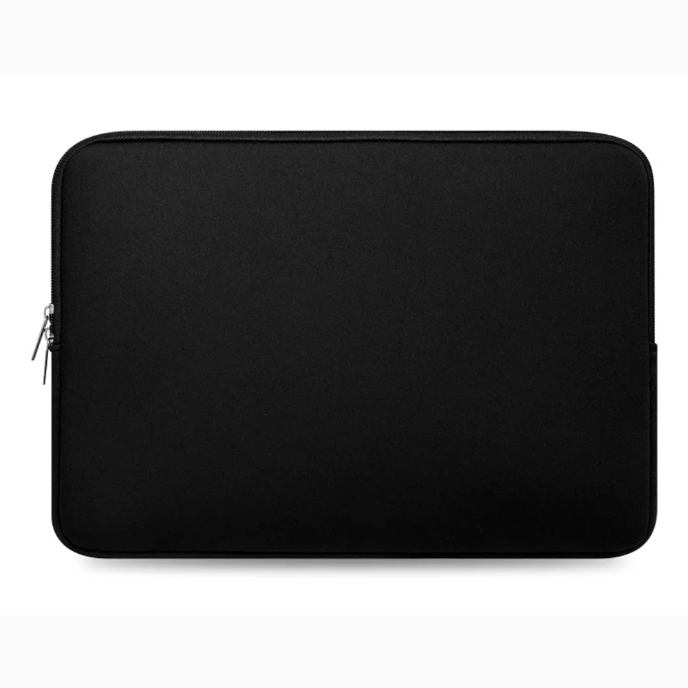 Мягкая сумка для ноутбука для Macbook Air Pro retina 11 13 15 15,6 дюймов чехол для Xiaomi Air hp ноутбук компьютерные аксессуары - Цвет: Черный