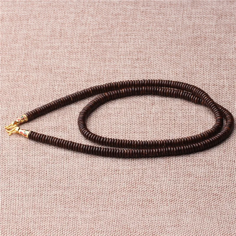 Chun yuan tai Country Amulet Chain Buddhist Prayer Bead Coconut Shell Necklace Men And Women Amulets Beeswax Gold Ivory Pendant