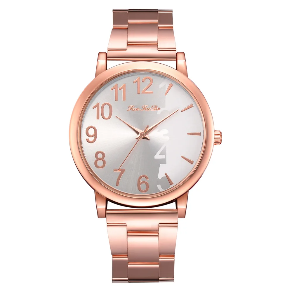 

Brand Watch Korean-style-Style Business Classic with Numbers Measuring Quartz Watch Rose Gold New Style Ladies' Watch