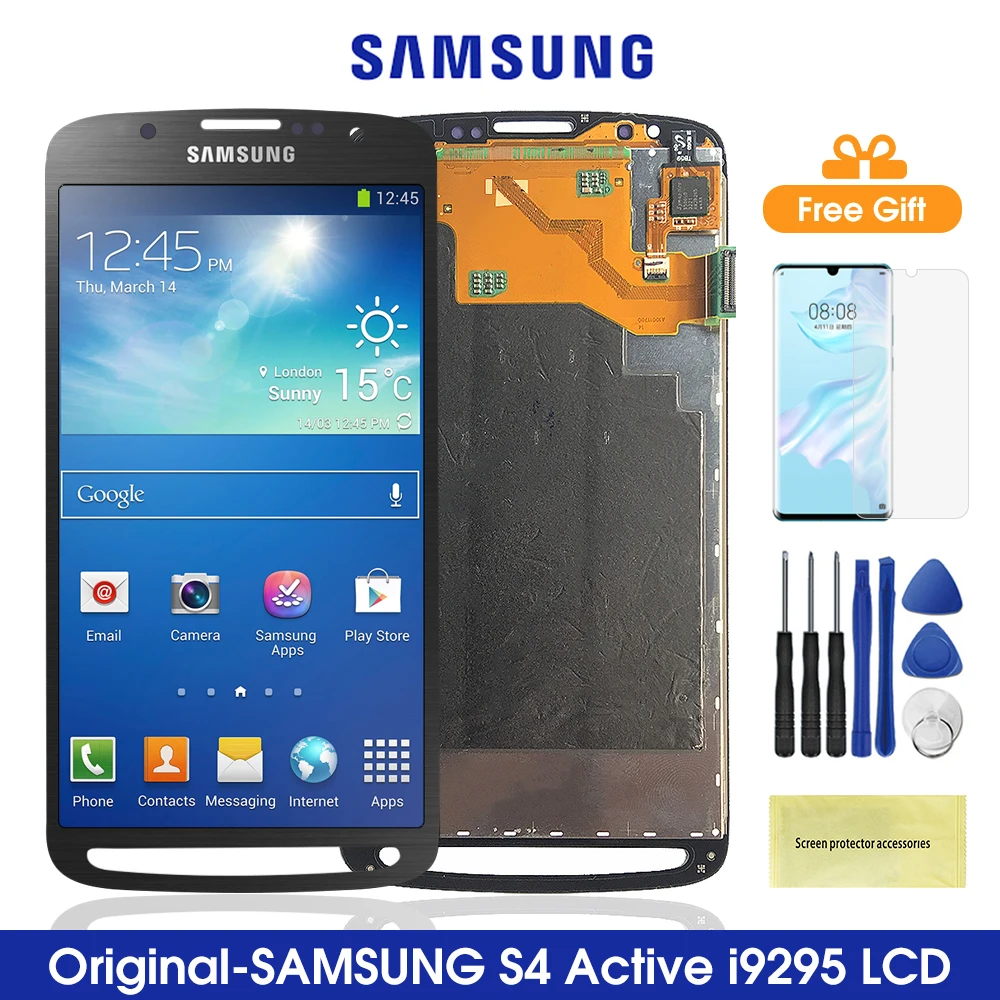 5 0 ''S4 Активный ЖК-дисплей для Samsung Galaxy S4 Active i9295 i537 сенсорный экран дигитайзер