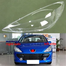For Peugeot 307 2008 2009 2010 2011 2012 2013 Transparent Lampshade Lamp Shade Front Headlight Cover Shell Lampshade Cover lens