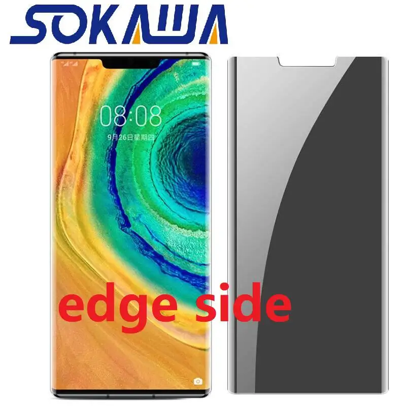 Для Huawei Mate 30 Pro & Lite закаленное стекло антибликовое 3D полное покрытие Защитная